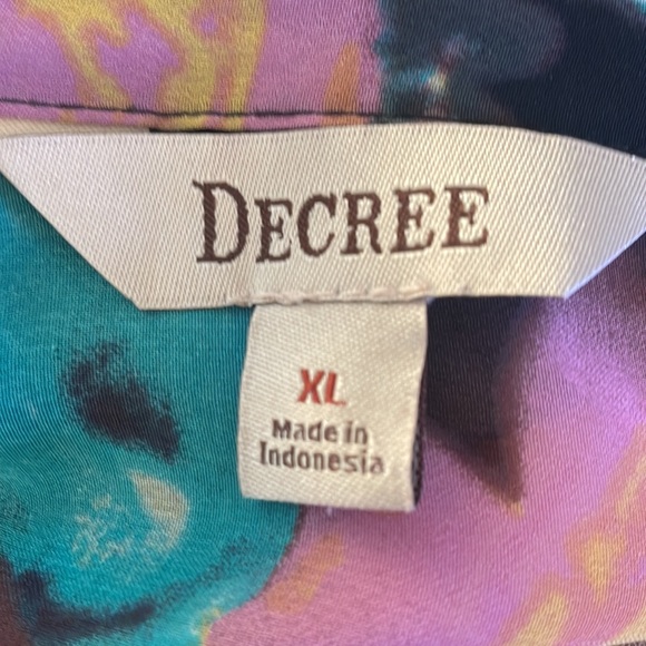 Sheer floral blouse size XL - Picture 4 of 4